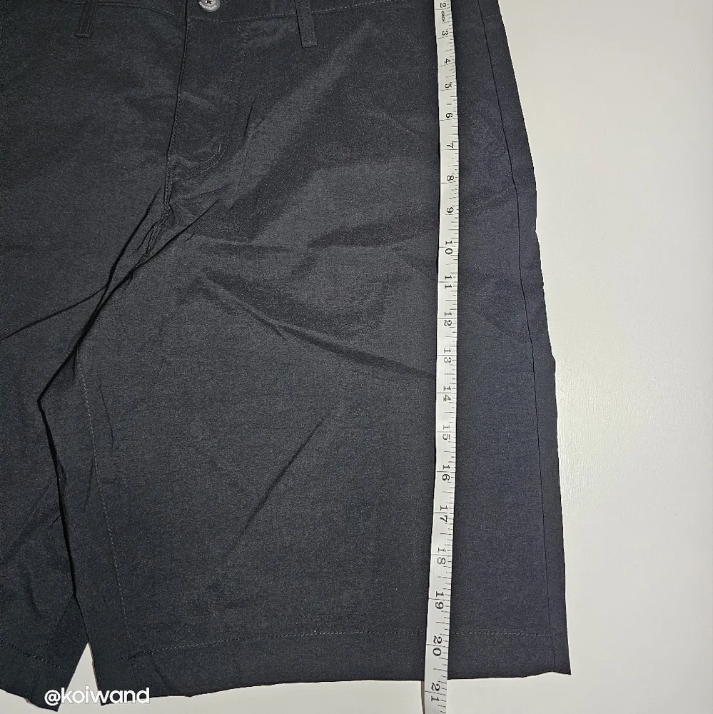Weatherproof Vintage Men's Flat Front Gray Stretch Trail Short.